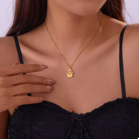 Halloween Ghost Pendant Necklace - MimiStylez