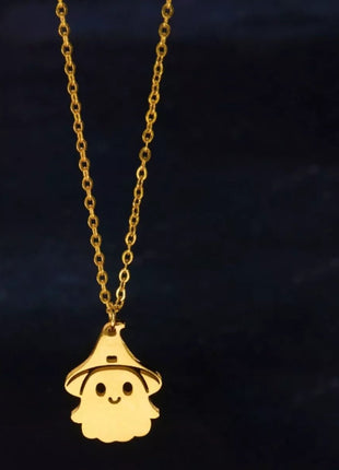 Halloween Ghost Pendant Necklace - MimiStylez