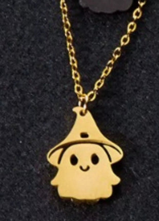 Halloween Ghost Pendant Necklace - MimiStylez