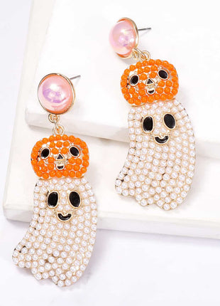 Halloween Ghost Shape Dangle Earrings - MimiStylez