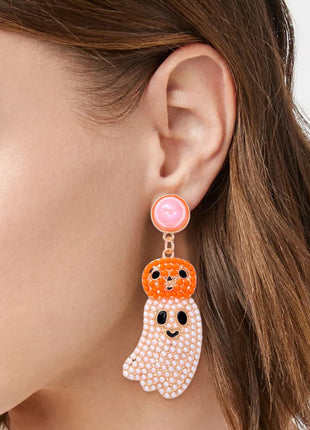 Halloween Ghost Shape Dangle Earrings - MimiStylez