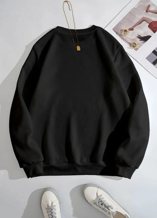 Halloween Heart Pumpkin Round Neck Sweatshirt - MimiStylez