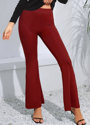 High Waist Long Flare Pants - MimiStylez