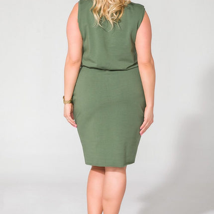 Knit Dress with Seam Pockets & Raw Hem Details - MimiStylez