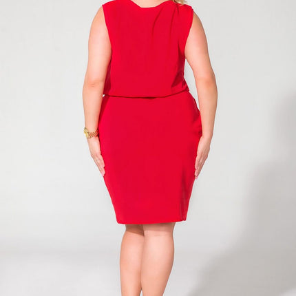Knit Dress with Seam Pockets & Raw Hem Details - MimiStylez