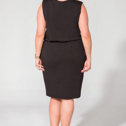 Knit Dress with Seam Pockets & Raw Hem Details - MimiStylez
