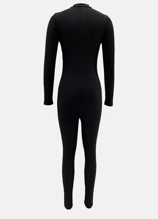 Long Sleeve Bodycon Jumpsuit - MimiStylez