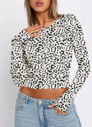 Long Sleeve Cropped T-Shirt - MimiStylez