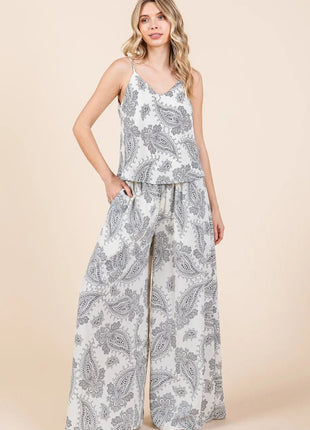 Mittoshop Paisley Print Cami and Pants Set - MimiStylez