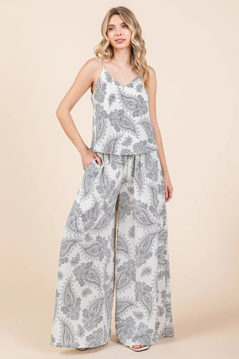 Mittoshop Paisley Print Cami and Pants Set - MimiStylez