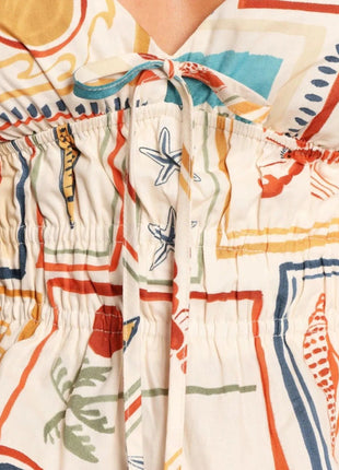 Printed Smocked Tank and Shorts Set - MimiStylez