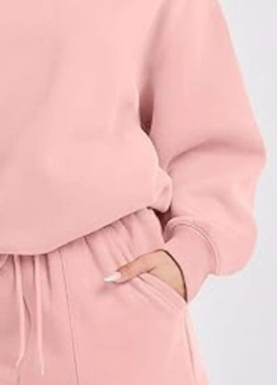 Round Neck Dropped Shoulder Top and Drawstring Shorts Set - MimiStylez