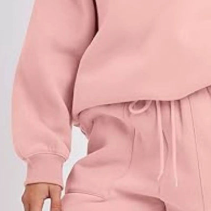 Round Neck Dropped Shoulder Top and Drawstring Shorts Set - MimiStylez