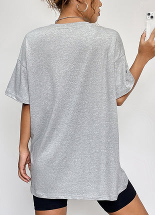 Round Neck Short Sleeve Ghost Graphic T-Shirt - MimiStylez