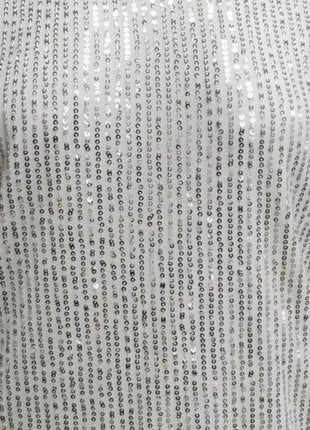 V - Neck Sequin Cap Sleeve Top - MimiStylez