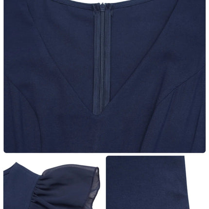 V - Neck Wide Leg Jumpsuit - MimiStylez