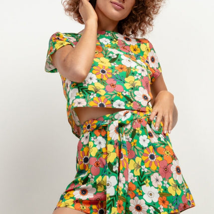 Women’s Short Viscose Blouse - MimiStylez
