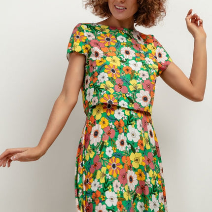 Women’s Short Viscose Blouse - MimiStylez